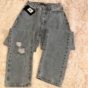 Acid Washed Wide leg jeans
